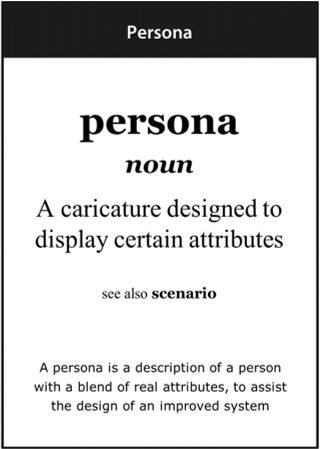 Image of the ‘persona’ definition card
