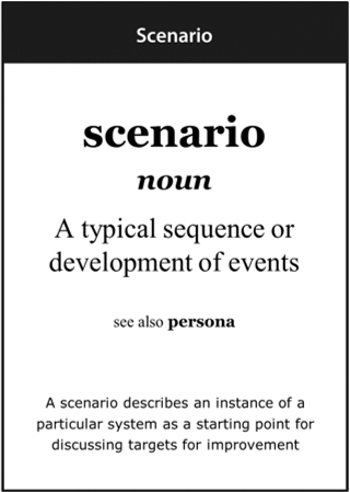 Image of the ‘scenario’ definition card