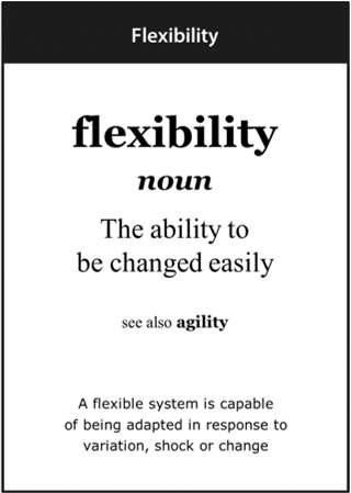 Image of the ‘flexibility’ definition card