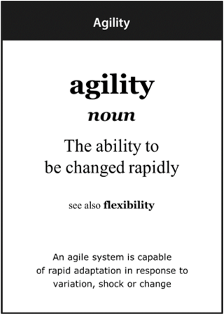 Image of the ‘agility’ definition card