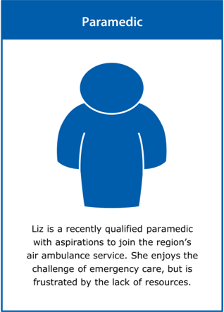 Image of the ‘paramedic’ stakeholder card